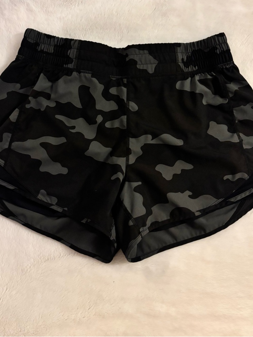 Mondetta Black & Gray Camo Athletic Shorts